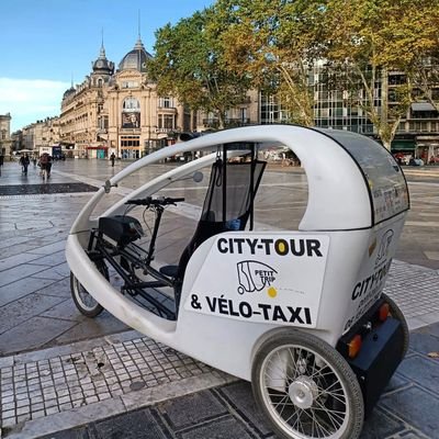 Visite Montpellier en vélo-taxi