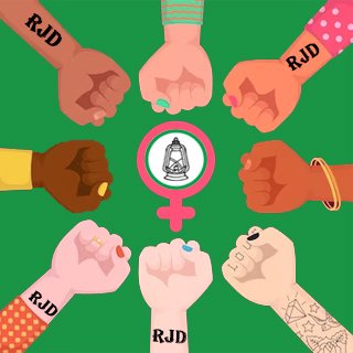 Official Twitter Account for Mahila / Women's Rashtriya Janata Dal.
Promoting Women's/ Mahila Politics With Social Justice in India.
RJD Mahila Wing - Tamilnadu