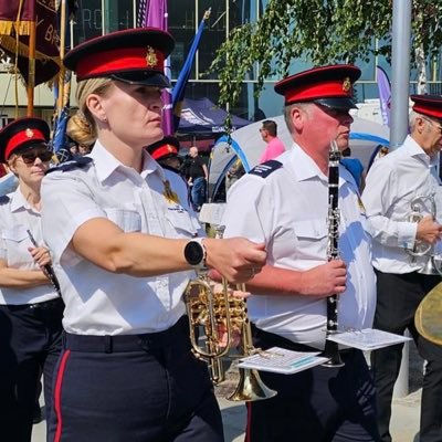 We are a friendly civilian military style concert, marching band which also can provide small ensembles and a German band. New players are always welcome