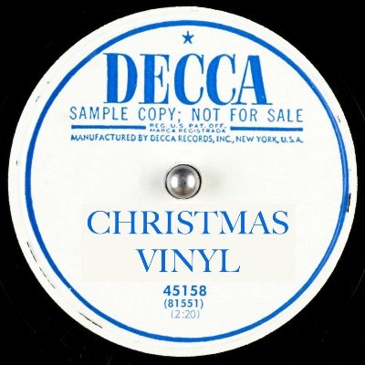 Christmas Vinyl shares Christmas music ripped from records from the 50s to the 80s mostly.