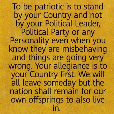 A true patriotic is an enemy in her Nation, The enemy of my enemy is my friend/ Man City💙/Simba Sc/
Hala Madrid/ ph 4:13/Incauda venenum