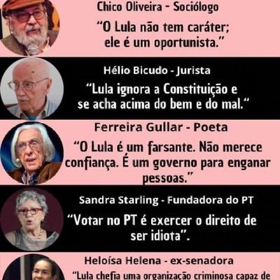 Conservador, patriota, contra  corrupção, comunismo, STF ORCRIM. 04/1965.SDV 💯%🇧🇷  #STFVergonhaMundial   #STFWordShame
#BrazilWasStolen 🇧🇷