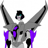 Charisma is a seeker. The difference between her and the other seekers is that she's very friendly. The other Decepticons think Charisma's processor had damage.