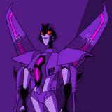 Name: Starstream
Faction: Decepticon
Ability: Shape Shifting
Weapons: Pulse Calibrators, Missiles, and Null Rays
Exterior: Purple
Vehicle Mode: Harrier Jet