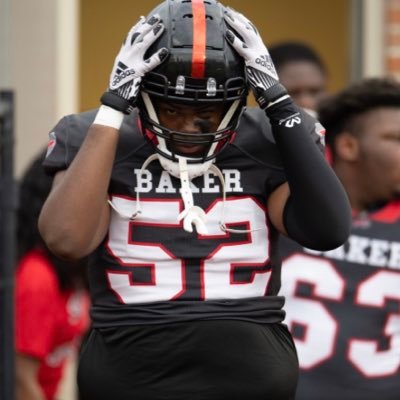 6’5 290 lbs Baker High School❤️🖤 #olpride💪🏾 x1 2nd Team All District ©️NCAA ID: 2401189204