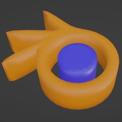 Blenderを使った3Dモデリング勉強中です。