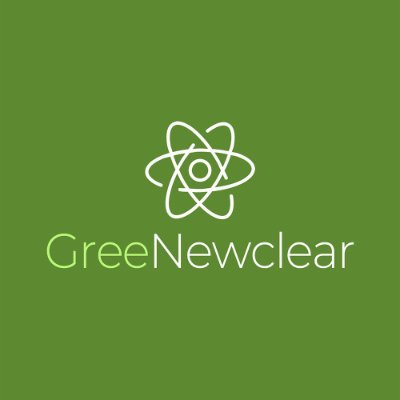 Creating a future of sustainability through  education and advocacy for atomic energy.
Website: https://t.co/VeCMfzCXZt
TikTok: @GreeNewclear
Youtube: @Green_Newclear
