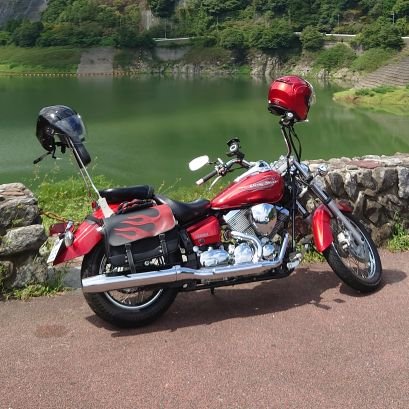 hsi1212's profile picture. ２人の子持ち・男・埼玉
ドラッグスター250　赤