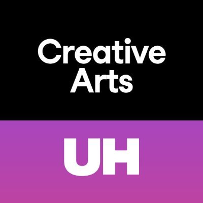 The School of Creative Arts at @uniofherts showing the work of our #UHCreatives! 🎨 in banner: Kristian Prosser
