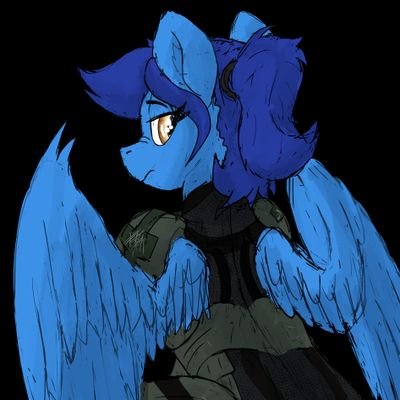 Just a bloo pegasus going pegaSUS things. This account is mostly SFW but I do follow NSFW artists to support them.
Pfp and banner made by @IRUSU_kun