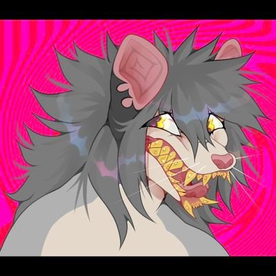 18+ONLY -Official account for Leo! The grumpy, metalhead, artist, furry opossum. I 🖤 junk food, videogames, & rock music.
5'1-bi guy-Wiccan.
pfp by @colorwurm