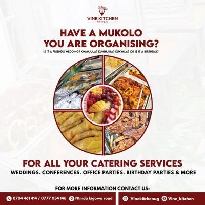 Ugandan culinary/catering brand delivering top-notch services tailored to your interests and event needs. https://t.co/K0ouosMg6b