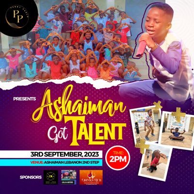 I am an event organizer founder of Ashaiman Got Talent and PennyParlo Foundation..One who got heart for the needy