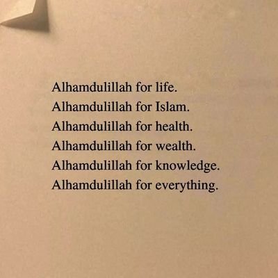 I was a Muslim I’m a Muslim... I’ll be a Muslim... I’ll die Insha’Allah as a Muslim and I’m proud of being a MUSLIM