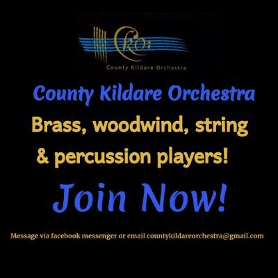 CKO are an adult community orchestra based in Co Kildare. Join Now! Follow or contact us via Facebook/Instagram/website https://t.co/wutexBLoXq