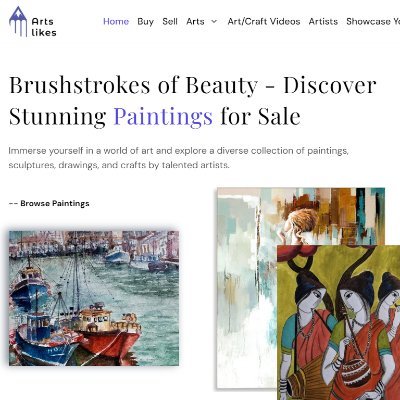 Display your paintings and artwork on https://t.co/1a6YDLfVCu, and submit an artist interview on https://t.co/nDQNWjnUu3. You can sell your paintings and sculptures worldwide.