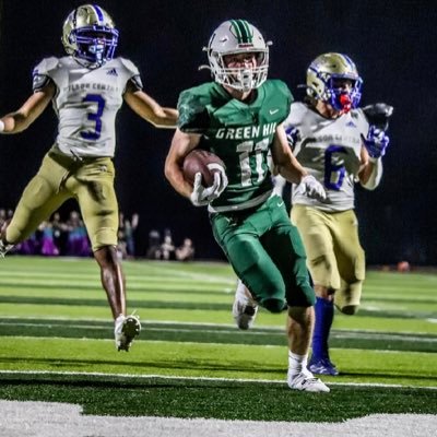 Green Hill High School || C/O 2024 || WR/ATH || 5’11 180 || GPA: 4.1 || Football & Track || 27 ACT || NCAA ID 2401203625