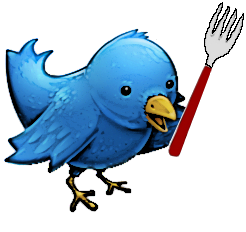 EatTwitter aggregates cooks' tweets about food. Visit me to find out what is the most popular food group, or the most popular vegetable, on the Twittersphere!