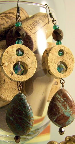 Handcrafted up-cycled wine cork jewelry and more. Creating new things every day. Would love to hear your comments and suggestions.