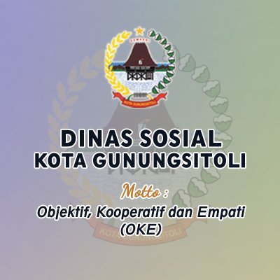 Akun Twitter resmi Dinas Sosial Kota Gunungsitoli Provinsi Sumatera Utara