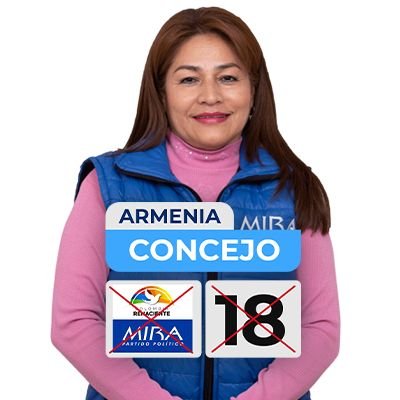 Miraísta de Corazón 💙.
Candidata al Concejo de Armenia MIRA 1️⃣8️⃣.
Asesora de Imágen