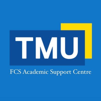 Academic supports for students in @fcstorontomet: @CYCTMU @DS_TorontoMetU @ECS_TMU @MidwiferyTMU @NursingTMU @TorontometNCU @RUSOPHe @RyeSocialWork @TMUSURP