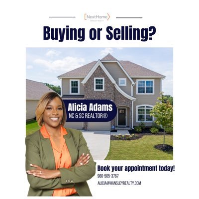 NC & SC REALTOR®   #GodFirst #Family #IAmTheKeyAliciaTheRealtor alicia@hansleyrealty.com