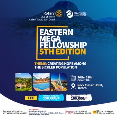 Eastern Mega Fellowship  scheduled for 26th- 28th January 2024  bigger and better 5th Edition. Register using the link https://t.co/gZZxyWY357