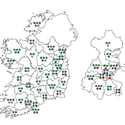 Projecting seats from polls for the next Dáil election since 2021.