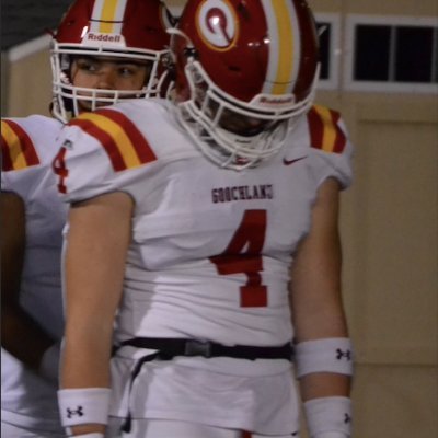 Goochland High School ‘25| DE/DT/HB| Face-off| Regional Qualifying Swimmer| 6’1 220| 4.8 40| 4.77 GPA | 505 Deadlift | 465 Squat | 285 Bench | Phil 4:13 |