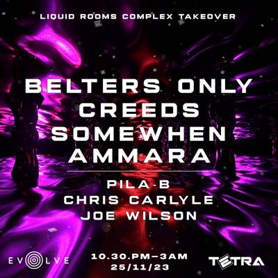 EvolveEdinburgh's profile picture. 🎯Edinburgh club night 🎯Next show 30/12/2023 Billy Gillies / D.O.D / Kimmic / Dj Hyperdrive