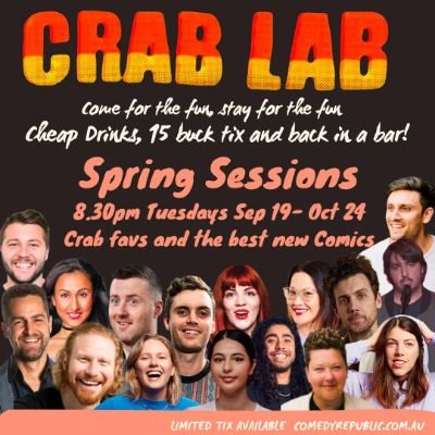 Crab Lab is back in a Bar! @ Comedy Republic spring season sep 19- Oct 31.
https://t.co/XtzipXNpFJ