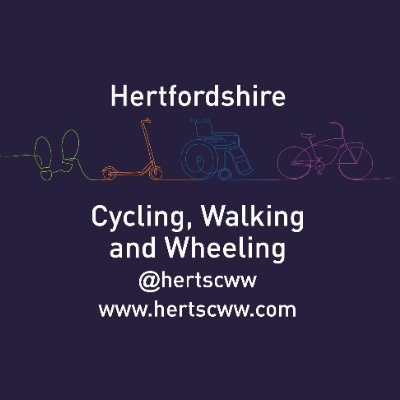 Hertfordshire Cycling, Walking and Wheeling, committed to getting more people traveling actively across Hertfordshire. On Instagram & Facebook ➡ 
@hertscww