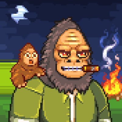 Check out Bigfoot Sightings, 5K pixel art PFPs. OpenSea link below 👇