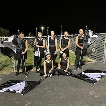 A small town colorguard trying to regrow after covid :)