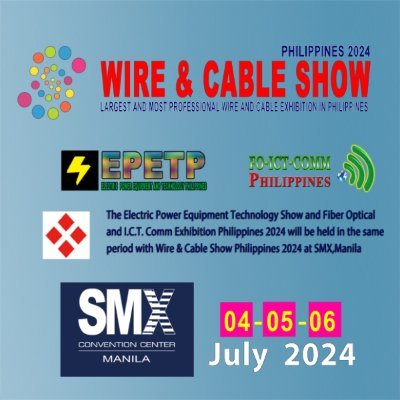 OPTICAL FIBER COMM. &  ICT SHOW PHILIPPI
Date:04-06 July 2024
Venue:SMX Exhibition and Convention Center 
Address:Seashell Drive Mall of Asia Complex,Pasay City