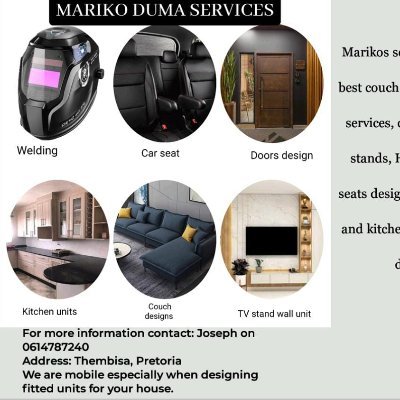 mariko48555054's profile picture. Carpenter, welding and upholstery that what I do for living I love business,am not hard to get along with so am easy going and funny