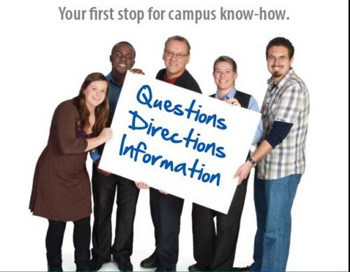 Questions? Directions? Information? Visit us on the main floor of the University Centre. Your first stop for campus know-how at the University of Victoria.