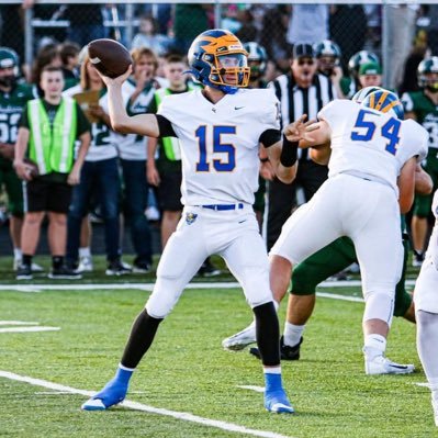 2025 Greenfield Central High School/Qb 6’4/ 180 lbs /GPA: 3.4/2023 All Hoosier Heritage Conference-All Hancock County- All State Class 4A/Cellphone 317-364-2045
