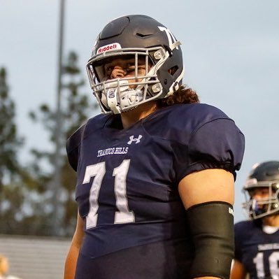 6’4” 310LBS 2025 G/C/T Trabuco Hills HS Mission Viejo, California Team Captain All American Weightlifter All League Seaview League #uncommitted