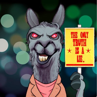 A global community that speaks their mind using ridiculous (and often spot on) llama NFTs. 25 % digital experiment, 100% labor of love. Funny 10% of the time.