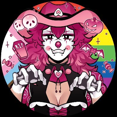 PNGtuber Rodeo Clown Girl | 

a clown at heart and soul 
I stream occasionally @ https://t.co/aXojmgFfpm
she/they🏳️‍⚧️🏳️‍🌈 22

Pfp by #morbidpaintz
