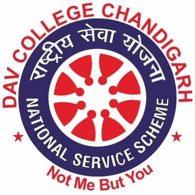 राष्ट्रीय सेवा योजना, NSS
DAV College, Sector 10, Chandigarh
Motto: 
Not Me, But You
स्वयं से पहले आप,
Incharge: @WithUBS