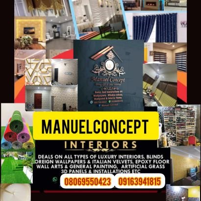 ManuelConcept
  We don't only design your interiors but we also educate and expose you on how to maintain the designs.