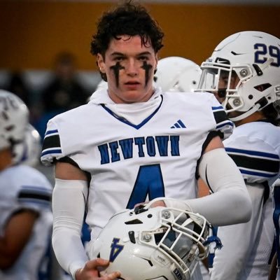 BradyMacey4's profile picture. Newtown HS 2024 🏈🥍🏃‍♂️ | WR/SS/FS | 6’0” 185 | Bench 275 Squat 405 Clean 275 | GPA 4.09 UW/ 4.85 W | 35 ACT | bradymacey123@gmail.com