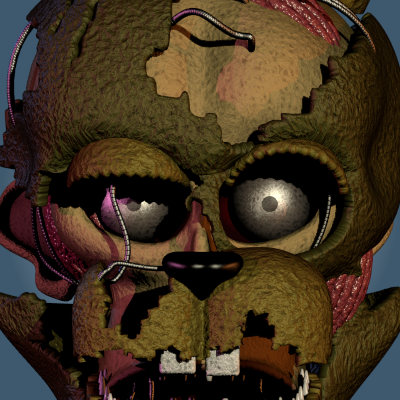 Stylized models of scraptrap and molten freddy I created, can you