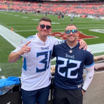 We are two lifelong #Titans fans and our views do not express that of the Tennessee Titans even if they should 😏⚔️#TitanUp