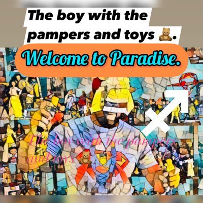 The boy with the pampers and toys