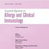 Current Opinion in Allergy and Clinical Immunology
