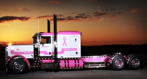 Trucking for the Cure / Pulling for the Cure Spreading Awareness.